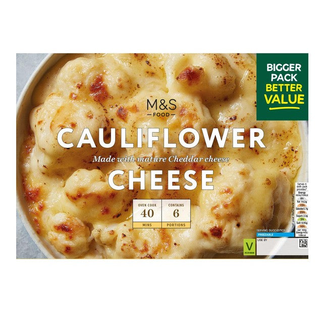 M&S Cauliflower Cheese Family Pack 900g, imported from the UK