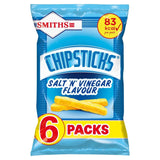 Smiths Chipsticks Salt & Vinegar crisps multipack 6x17g - British product