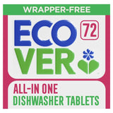 Ecover All-In-One Dishwasher Tablets Mandarin and Lemongrass Fragrance 72 Tablets