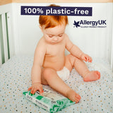 Pura plastic free baby wipes, imported from the UK