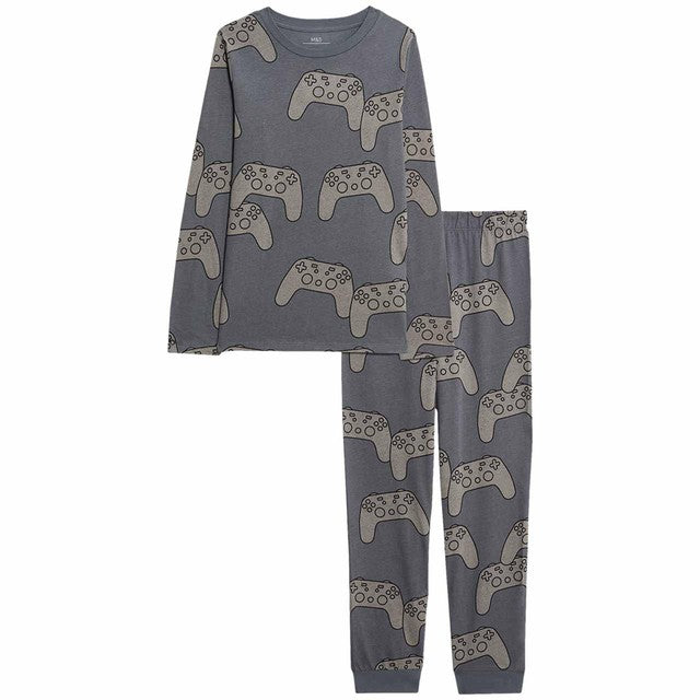 M&S gaming pyjamas grey 7-8 years, imported from the UK
