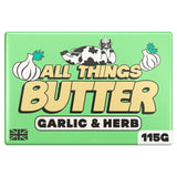 All Things Butter Garlic & Herb butter 115g - British product