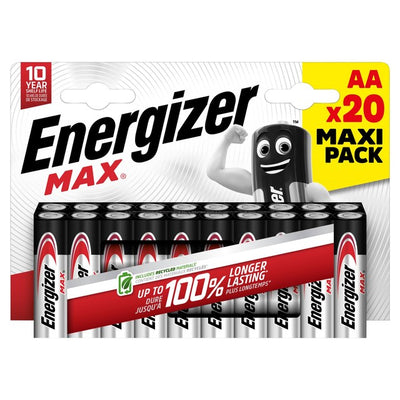 Energizer Max AA Alkaline Batteries 20-pack