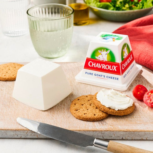 Chavroux goat cheese pyramid pot 150g - British product