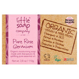 Little Soap Company Organic Bar Soap Rose Geranium 110g