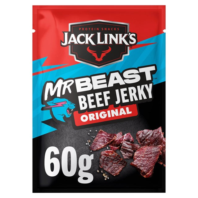 Jack Links original beef jerky 60g, UK version