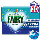 Fairy Platinum Non Bio laundry detergent pods 30 washes - British product