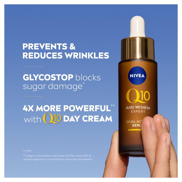 Nivea Q10 Power Expert Dual Action Serum 30ml, imported from the UK
