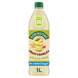 Robinsons Apple & Pear Fruit & Barley No Added Sugar Squash 1L