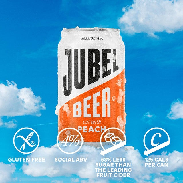 JUBEL peach beer 4 x 330ml, UK version
