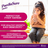 PaediaSure chocolate nutritional shake drink 4x200ml bottles, imported from the UK