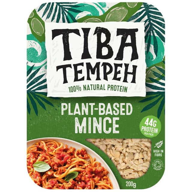 Tiba Tempeh organic plant-based mince 200g (British brand)