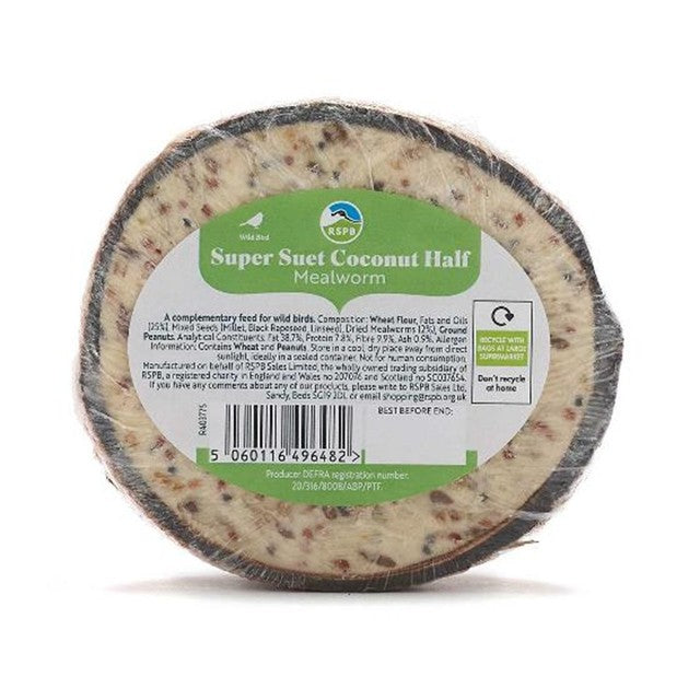 RSPB Coconut Treat bird suet feeder, imported from the UK