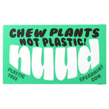 NUUD Plastic Free Sugar Free Spearmint Chewing Gum 18g