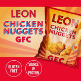 Leon gluten-free chicken thigh nuggets 300g, UK version