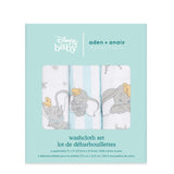 Aden + Anais Dumbo Washcloths Cotton Muslin 30x30cm