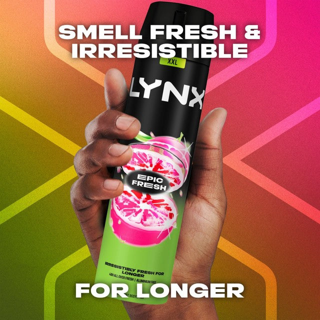 Lynx Epic Fresh body spray 250ml grapefruit pineapple, UK version
