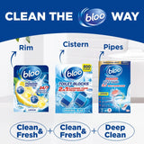 Bloo lemon toilet rim blocks 2 x 50g - British product
