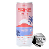 M&S Lychee Sake Spritz Carbonated Cocktail Drink 250ml