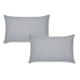 Catherine Lansfield Easy Iron Percale Standard Pillowcase Pair Grey 50x75cm