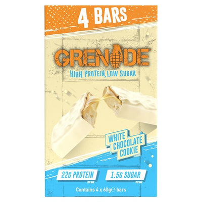 Grenade White Chocolate Cookie Protein Bar Multipack 4 x 60g