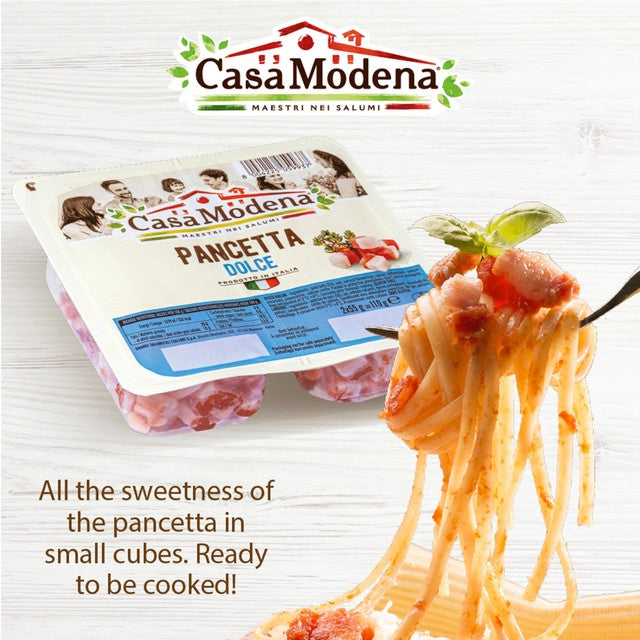 Casa Modena classic diced pancetta 110g - British product