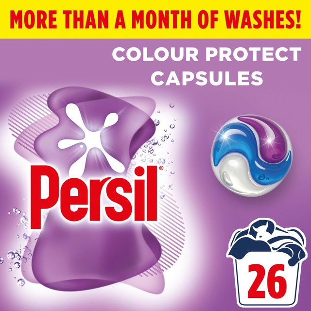 Persil Colour 3 in 1 laundry detergent capsules 26 washes, imported from the UK
