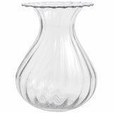 M&S Fluted Glass Bouquet Vase Clear One Size