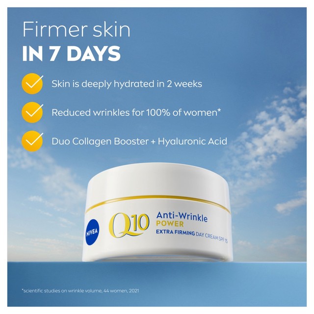 Nivea Q10 Anti-Wrinkle Day Cream SPF15 50ml, imported from the UK