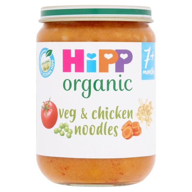 HiPP Organic veg and chicken noodles baby food 190g, UK version