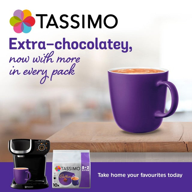 Tassimo Cadbury hot chocolate pods 8 capsules (British brand)