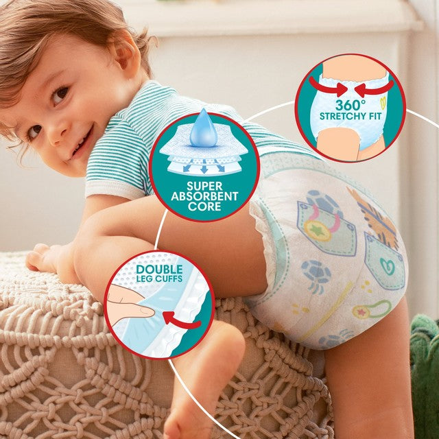 Pampers Baby Dry Nappy Pants Size 9, imported from the UK