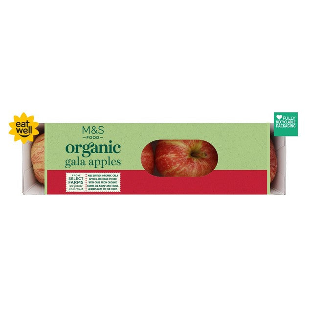 M&S Gala apples 4 per pack, imported from the UK