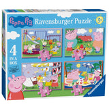 Peppa Pig 4 in a Box Jigsaw Puzzle Set