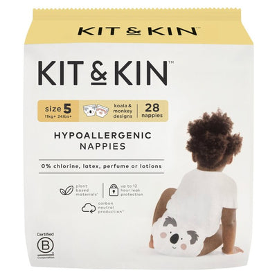 Hypoallergenic Nappies Size 5 for Babies 11+kg