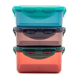 LocknLock Eco Pack of 3 Food Storage Containers 2 x 350ml, 1 x 470ml