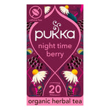 Pukka Herbs Night Time Berry Herbal Tea Bags x20, imported from the UK