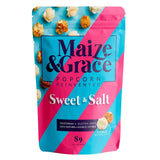 Maize & Grace sweet and salt popcorn 50g, imported from the UK