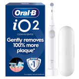 Oral-B iO2 Series Simple White Electric Toothbrush with Travel Case