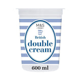 M&S British Double Cream Premium Cooking Cream 600ml