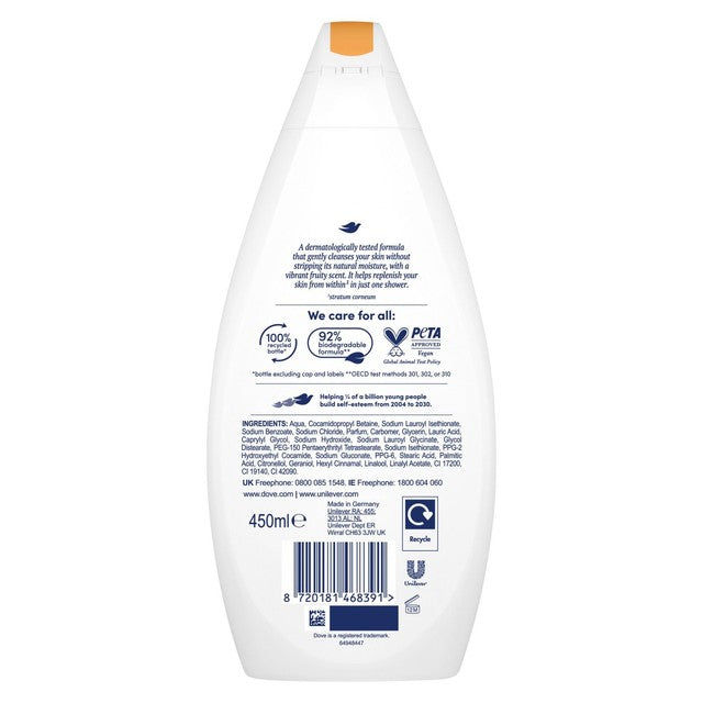 Dove Fruity Nourish body wash 450ml - British product