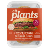 Plants sweet potato black bean veggie burgers 360g - British product