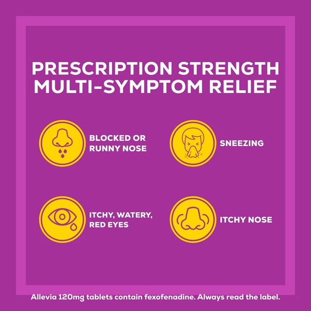 Allevia hayfever allergy relief tablets 15 pack - British product