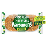 Warburtons Thin Bagels with a mix of pulses and seeds 4 pack (British brand)