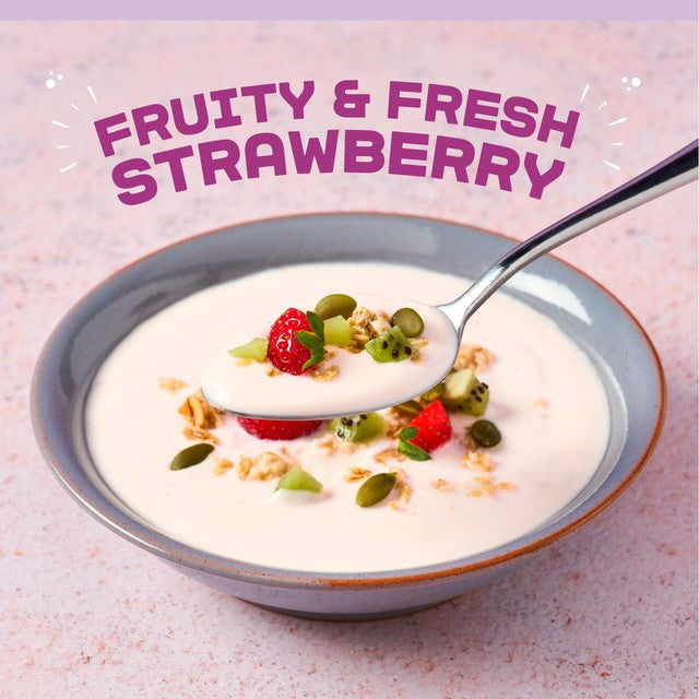 Arla Cultura Strawberry flavoured gut health yoghurt with fibre 450g - British product