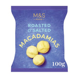 M&S Roasted Salted Macadamia Nuts 100g, imported from the UK