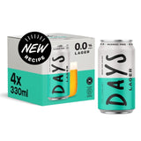 Days Alcohol Free Lager Beer Cans 4 x 330ml