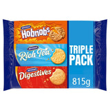 McVitie's Hobnobs, Rich Tea & Digestives Triple Pack Sweet Biscuit Assortment 815g