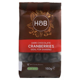 Holland & Barrett Dark Chocolate Coated Cranberries 150g