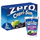 Capri Sun Zero Blackcurrant Juice Drink Pouch 8 x 200ml